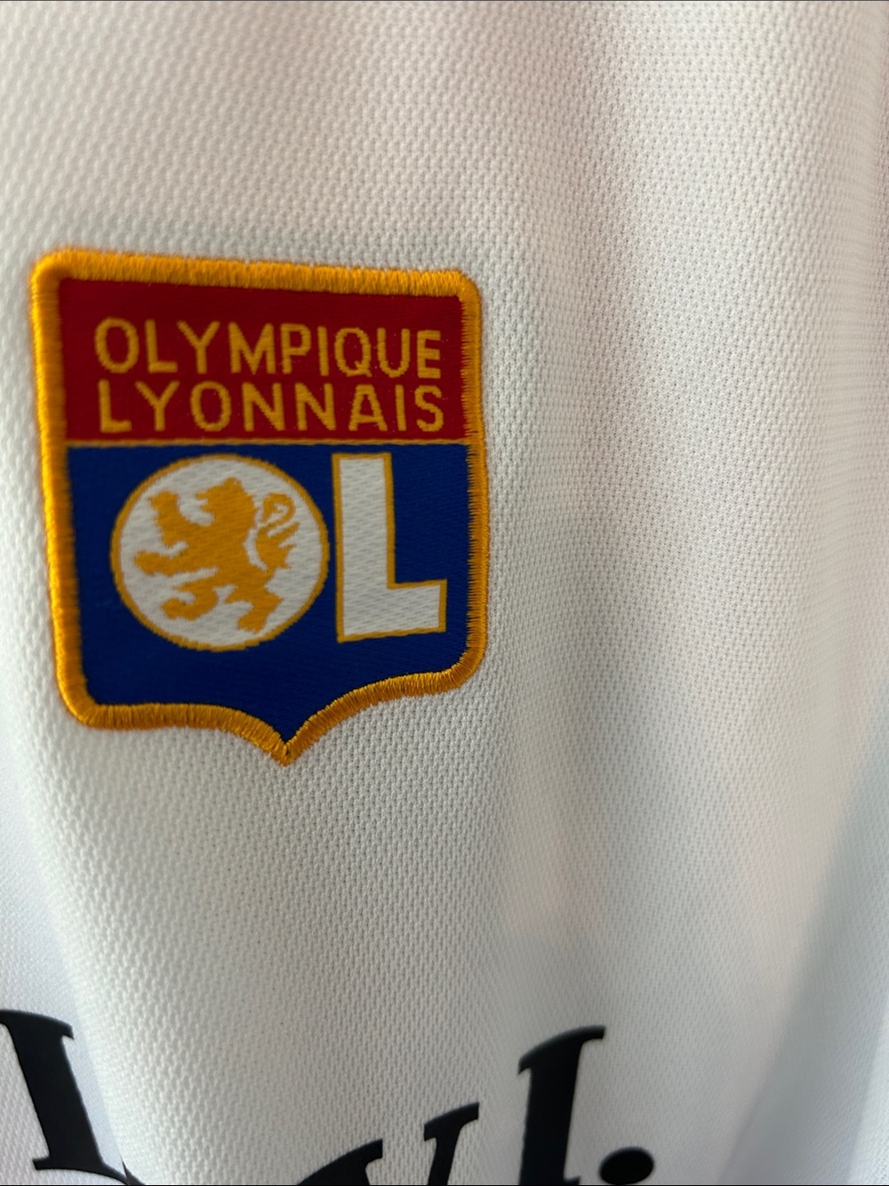 adidas White Soccer Jersey with Red and Blue Trim - Picture 5 of 7